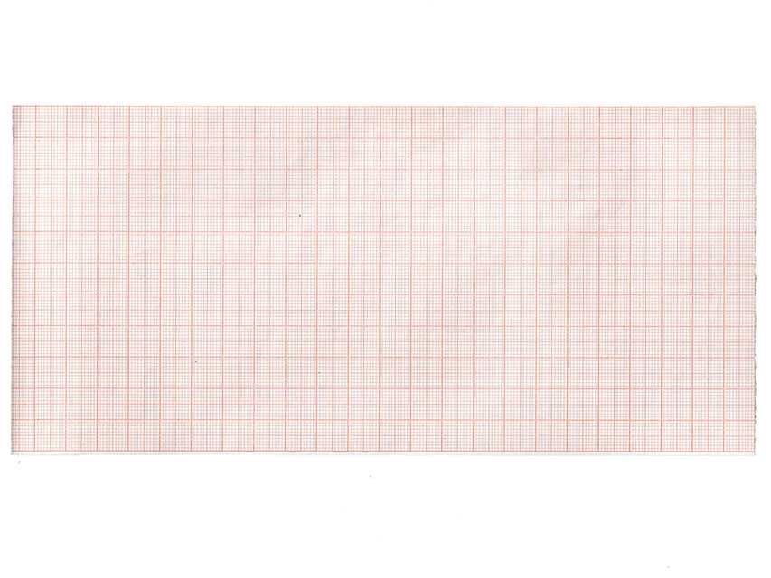 Hârtie termică ECG 112x23 mm x m rola - grilă portocalie