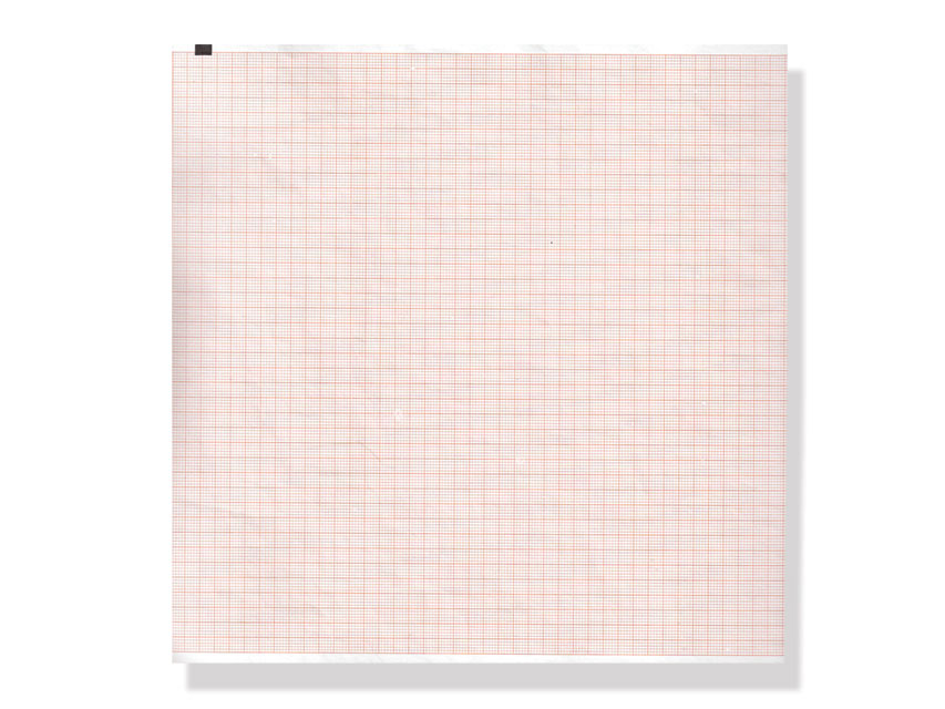Hârtie termică ECG 210x280mm x200s pachet - grilă portocalie
