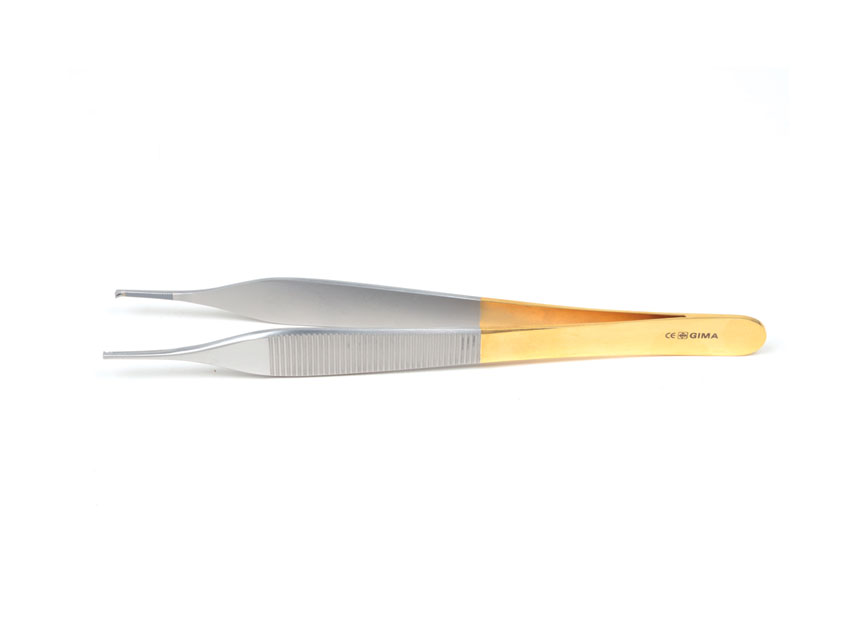 PINZA MICRO ADSON GOLD - 12 cm - 1x2 dinti