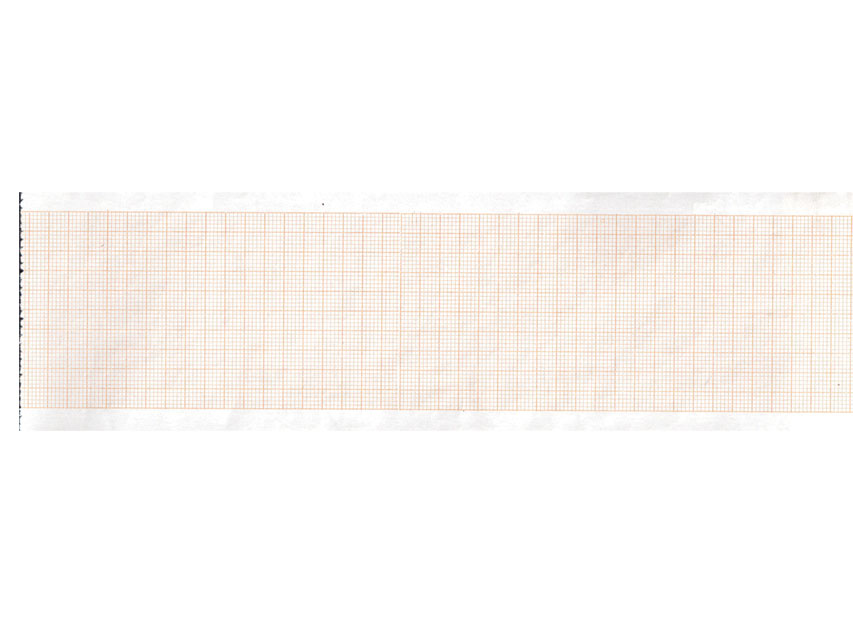 Hârtie termică ECG rola 63x30 mm x m - grilă portocalie