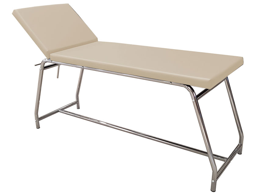 CANAPELE DE EXAMINARE sarcina 120 kg - saltea cromata, bej