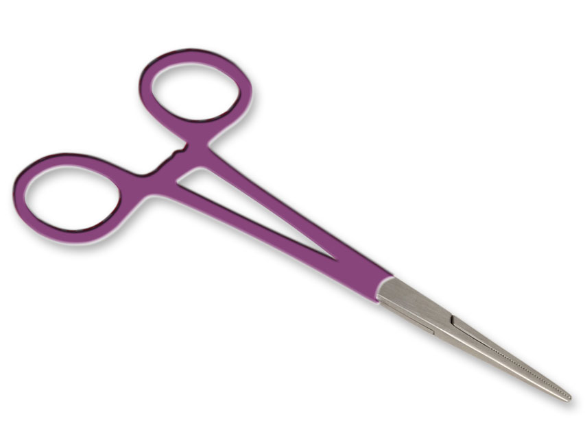PINZA ARTERIA DREAPTA S/S - inel violet - 16 cm