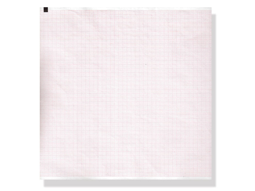 Hârtie termică ECG 210x280mm x215s pachet - grilă portocalie