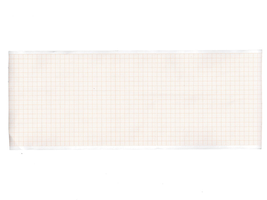 Hârtie termică ECG 108x23 mm x m rola - grilă portocalie