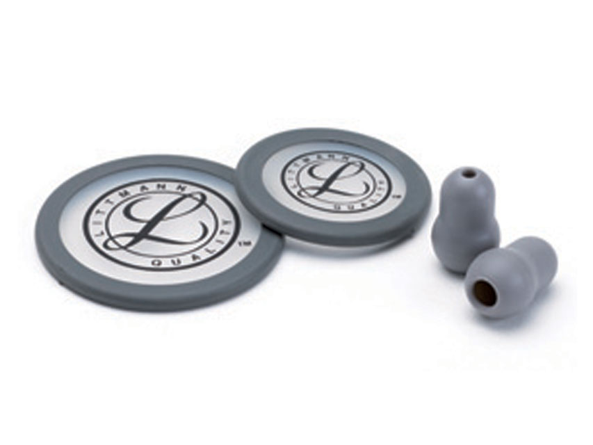 KIT LITTMANN 40017: 2 DIAFRAGME+JUNTĂ+CORCHII pentru ClassicI III, Cardiology IV - gri - blister