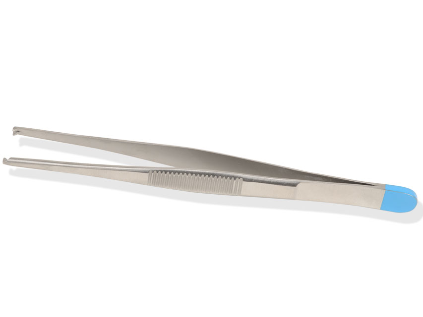 PINZA DE TESUTUL DE PANSAMENT STERIL drept - 13 cm 1x2 dinti