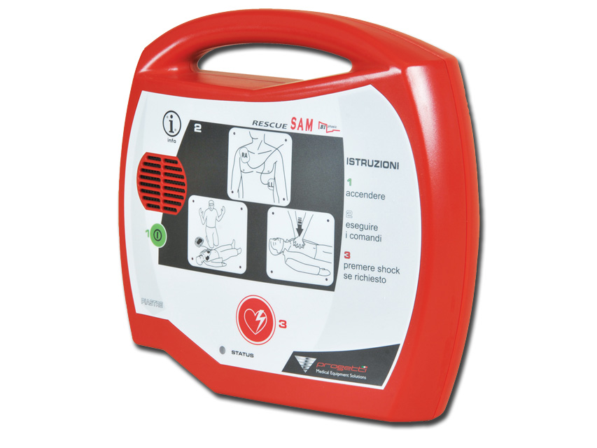 DEFIBRILATOR RESCUE SAM AED - italian