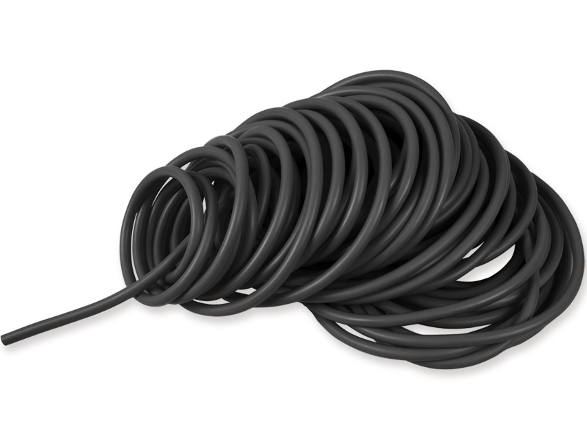 TUB DE EXERCIȚI LATEX 25 m x 3,5 mm - X-heavy - negru
