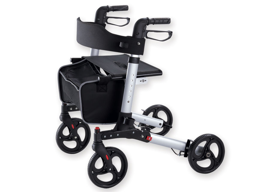 ROLATOR STYLISH - pliabil - argintiu