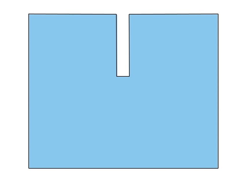 DRAP 200x240 cm cu adeziv decupat in forma de U - steril