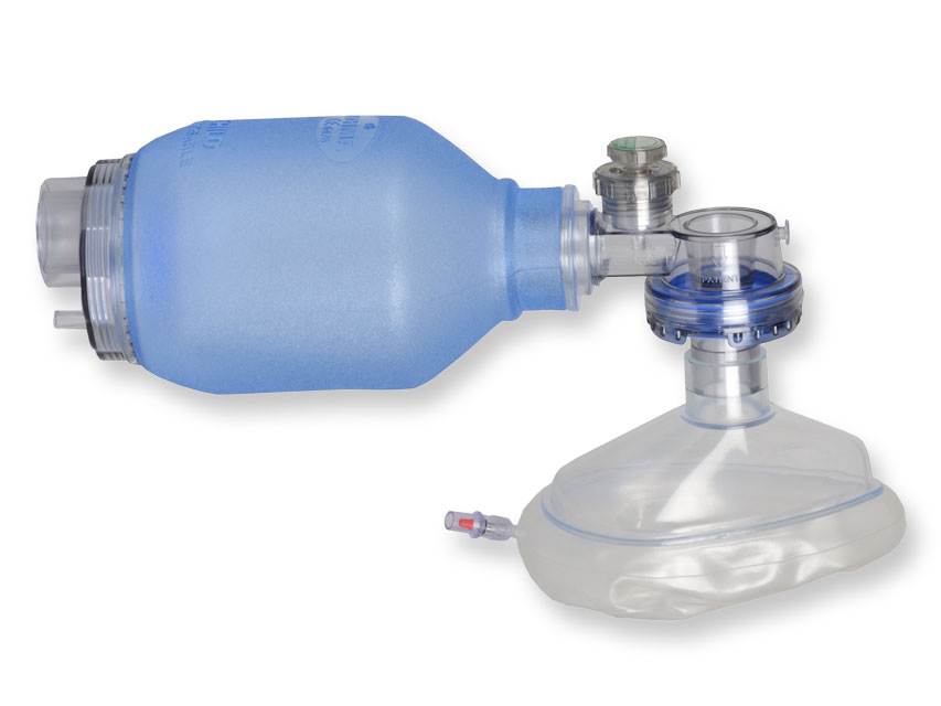 RESUSCITATOR PVC DE UNICA UTILIZARE - copil - cu supapa Pop-off