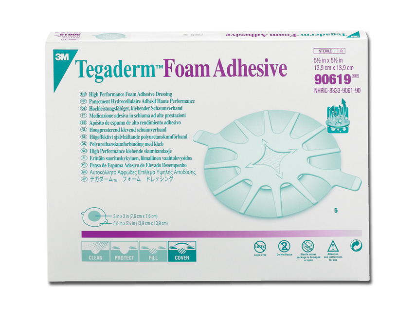 TEGADERM 3M FOAM 14x14 cm - adeziv