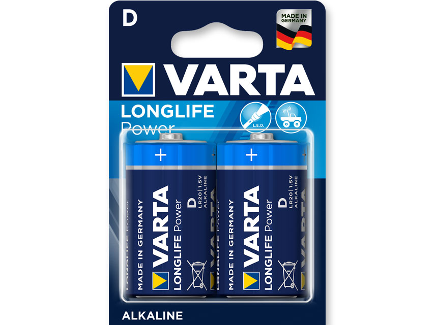 BATERIE ALCALINE VARTA - lanterna "D"
