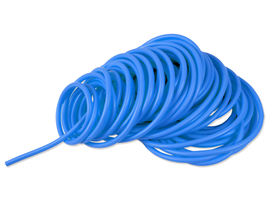 TUB DE EXERCIȚI LATEX 25 m x 3,0 mm - greu - albastru