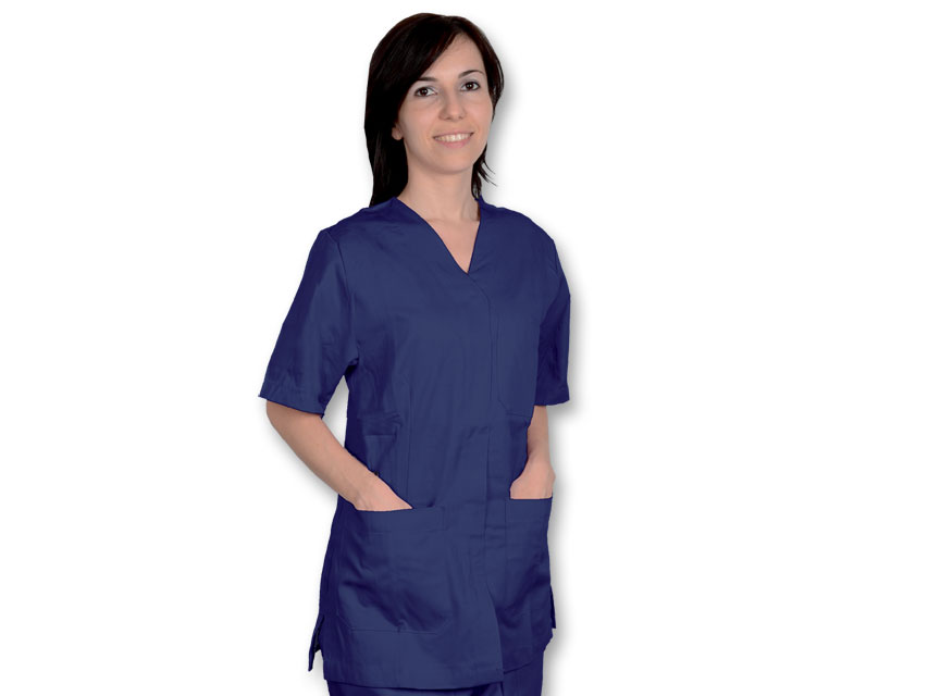 JACHETA CU BUTON - bumbac/poliester - unisex XXL bleumarin