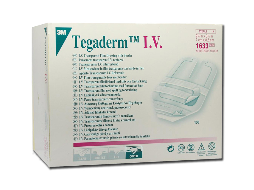 TEGADERM 3M I.V. FIXARE FIXARE 7x8,5 cm