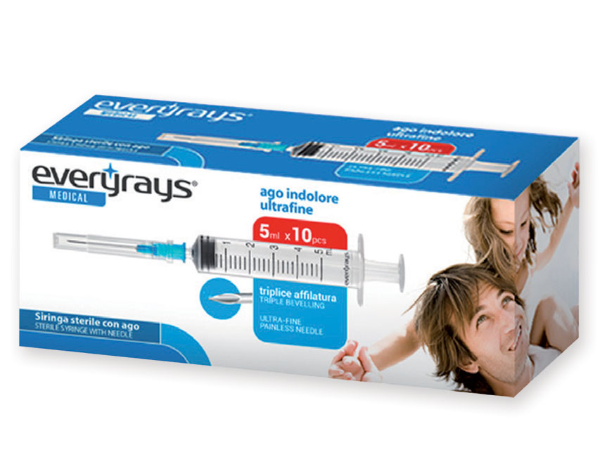 SERINGI CU AC 23G - 5 ml - 12 cutii de 10
