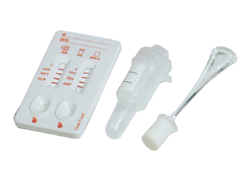 TEST  MULTI Saliva ÎNCERCĂRI DE DROGURI - 6 medicamente - profesionale