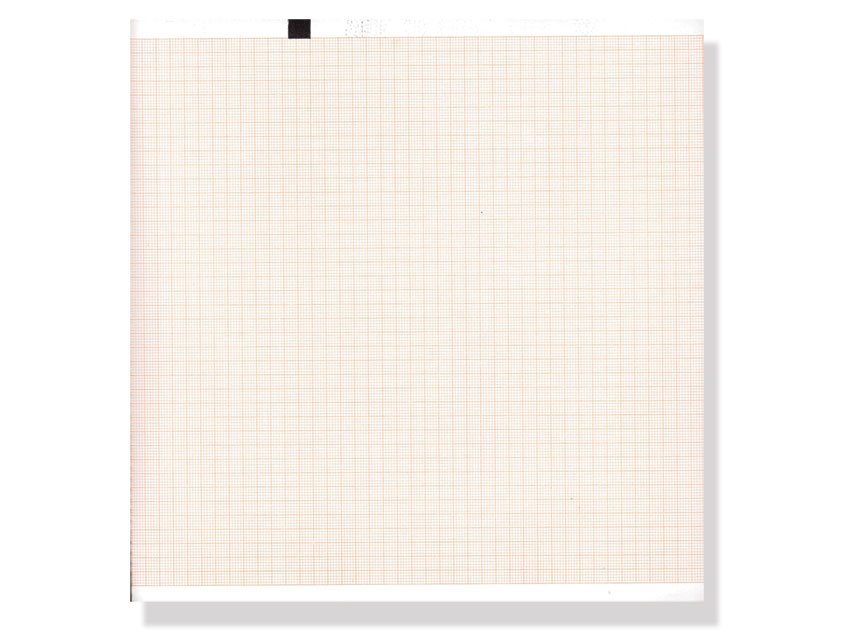 Hârtie termică ECG 210x280 mm x200s pachet - grilă portocalie