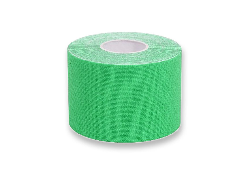 BANDA DE KINEZIOLOGIE 5 m x 5 cm - verde