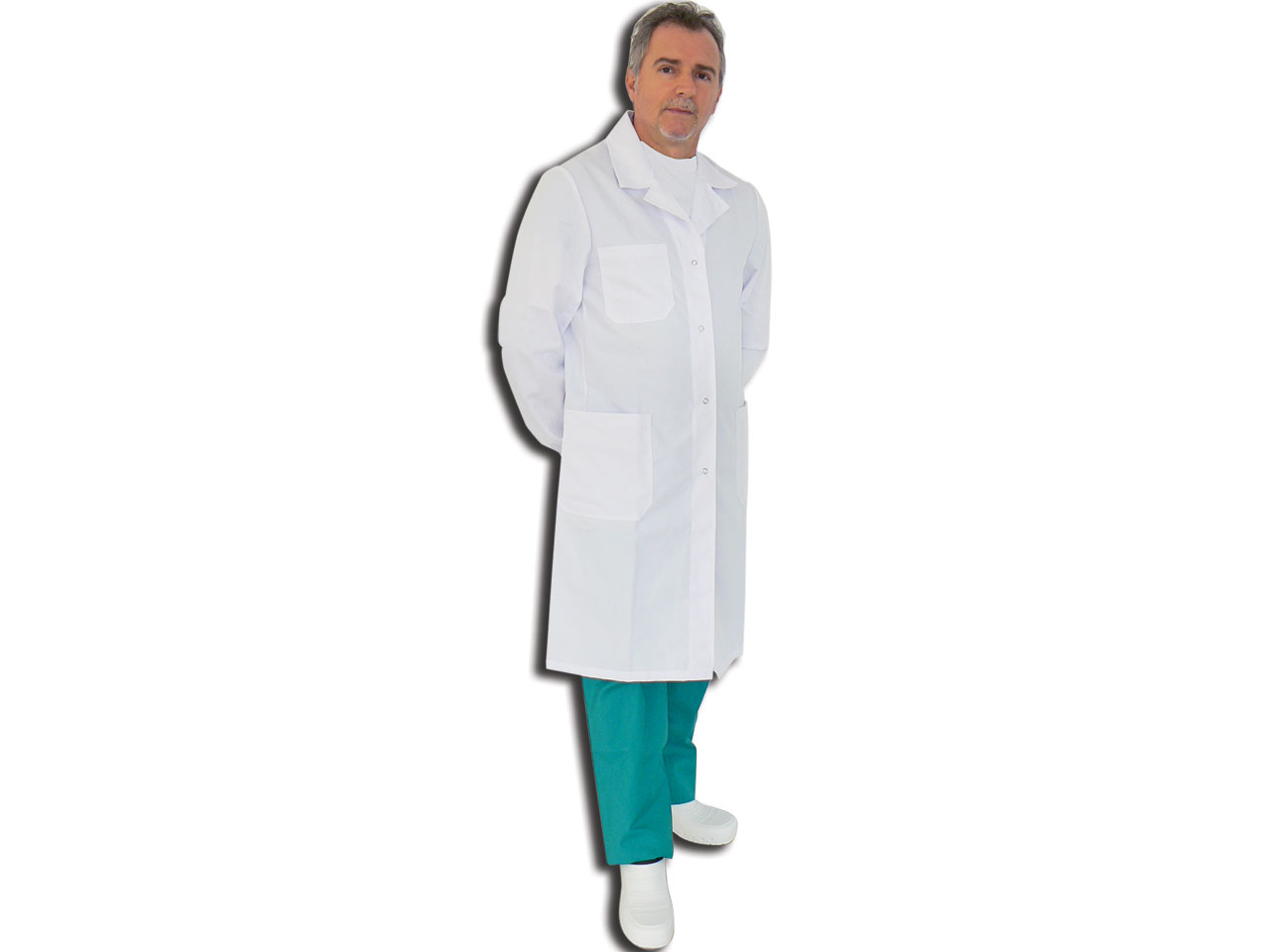 PALTON ALB - bumbac - unisex, marimea 58