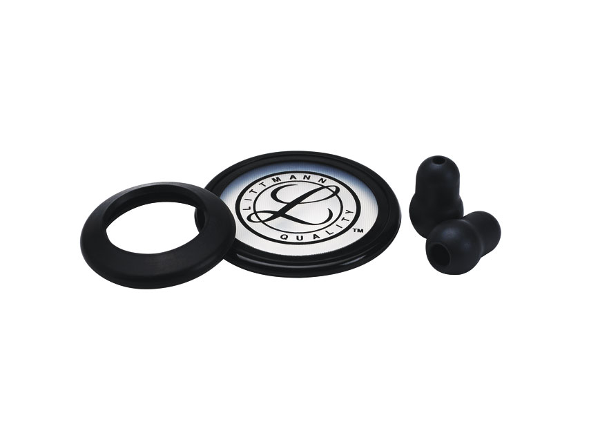 KIT LITTMANN 40005: DIAFRAG+RIM+BELL SLEEVE+EARTIES pentru Classic II SE - negru - blister