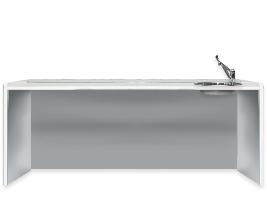 BLAT DE LUCRU 206 cm - lavoar dreapta