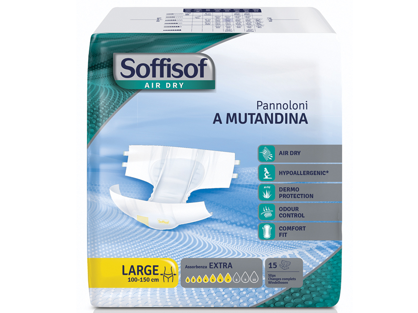 SOFFISOF AIR DRY INCONTINENCE PAD - incontinență moderată - mare