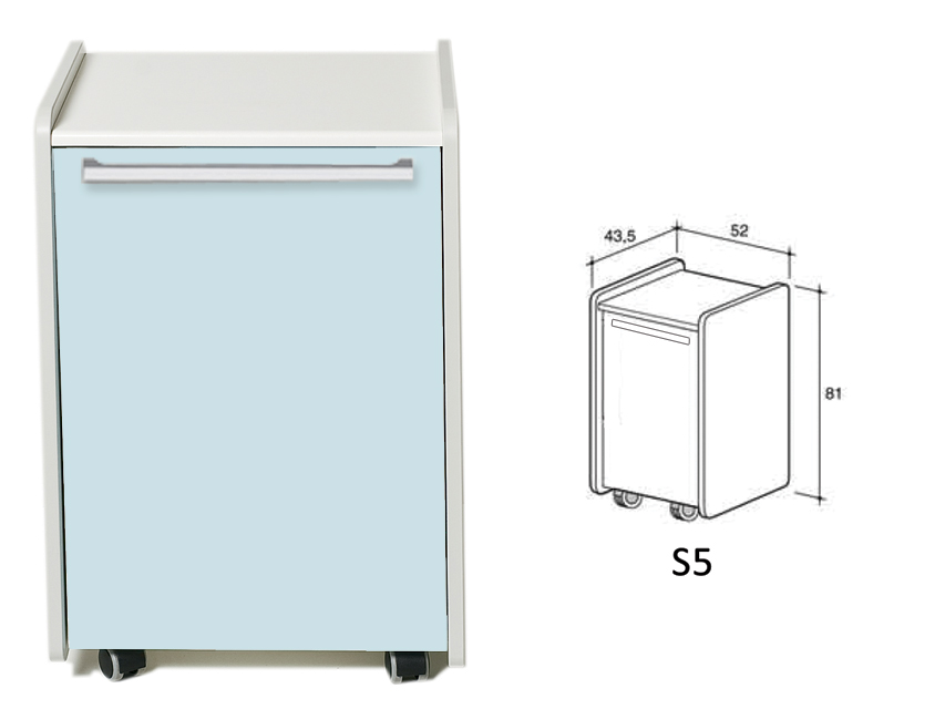 Unitate mobilă S5 - albastru deschis