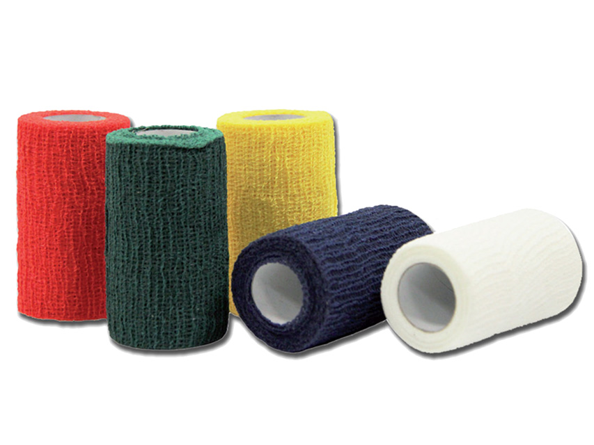 BANDAJ DE CULOARE ÎNCHIS 4 m x 10 cm - culori mixte