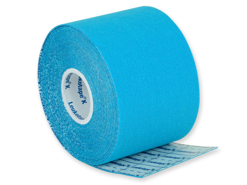 BANDA NEUROMUSCULARA LEUKOTAPE K 5 m x 5 cm - albastru deschis
