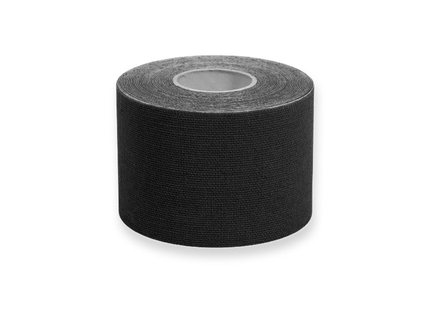 BANDA DE KINEZIOLOGIE 5 m x 5 cm - neagra