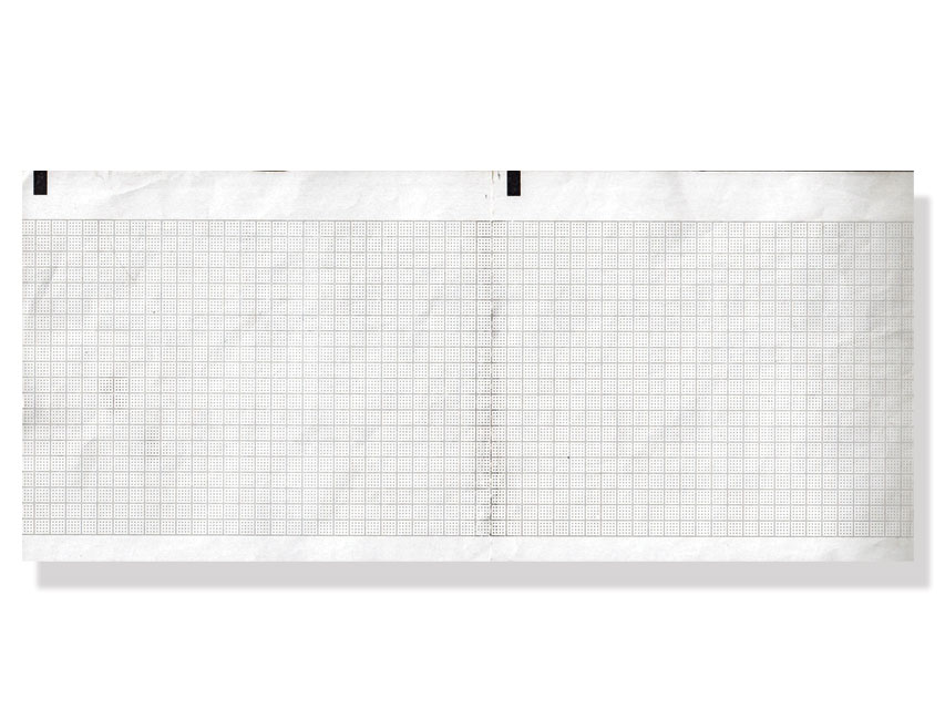 ECG x170s hârtie termică 126x150mm pack  - grila alb