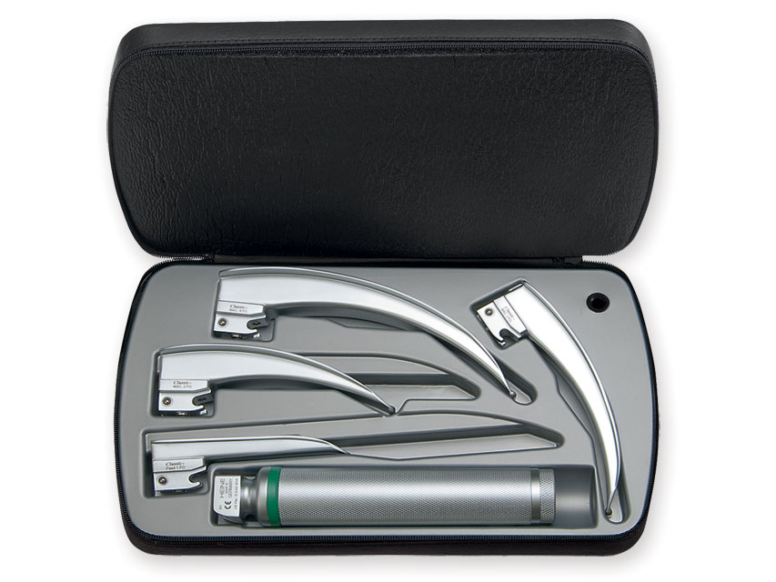 SET LARINGOSCOP HEINE CLASSIC+ LED - 4 lame