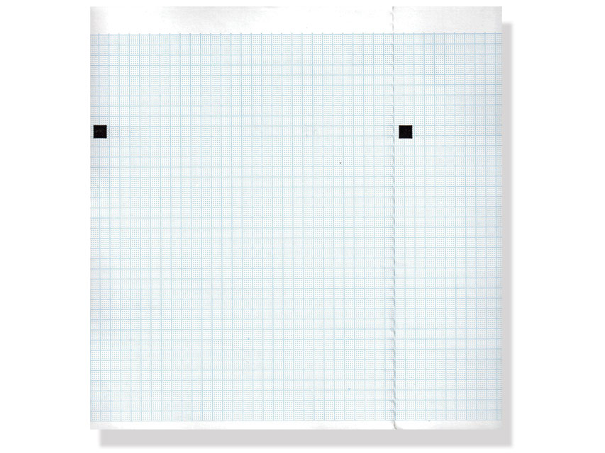 Pachet hârtie termică ECG 210x150mm x200s - grilă albastră